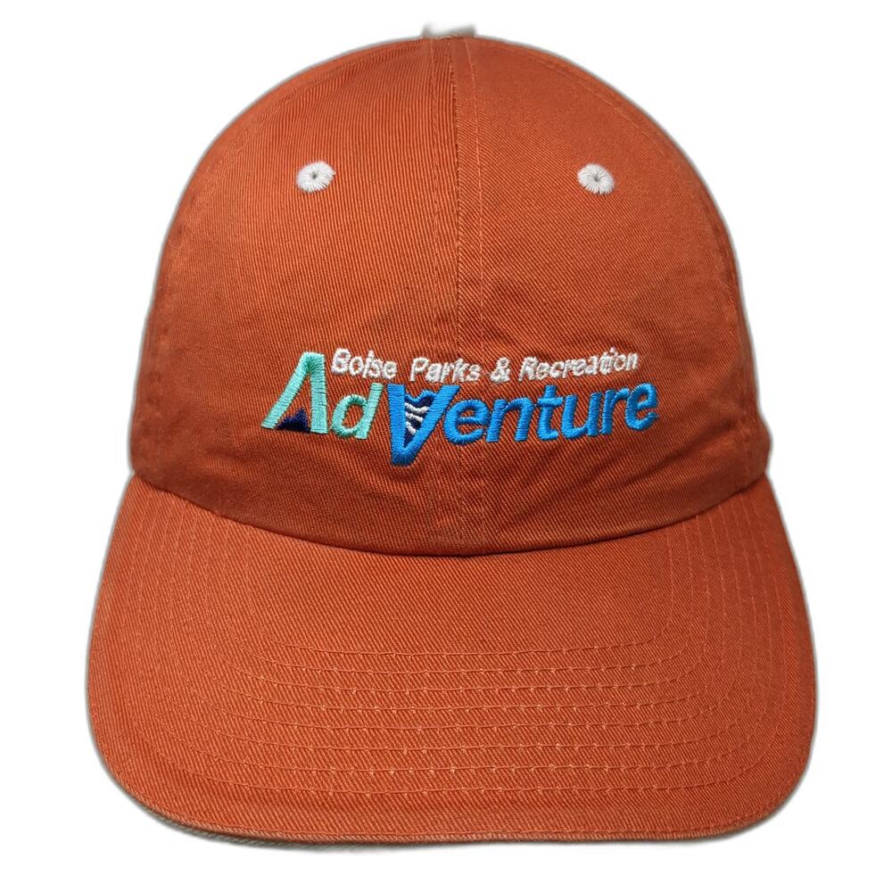 Fahrenheit Baseball Cap Hat Orange One Size Adjustable Cotton Boise AdVenture